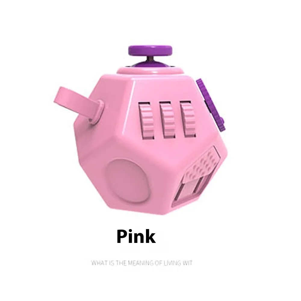 Plastic decompress squeezing toy dice in multiple colours for stress relief