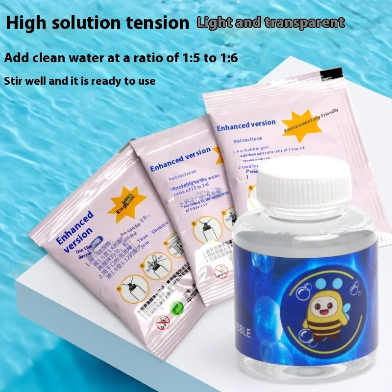 10ml high concentration bubble liquid refill in plastic bottle for children's bubble machine