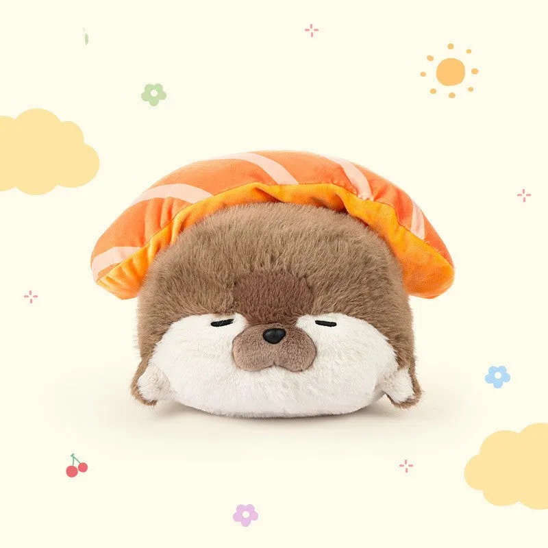 40cm plush toy soothing sleeping doll in brown with soft fabric and rounded shape