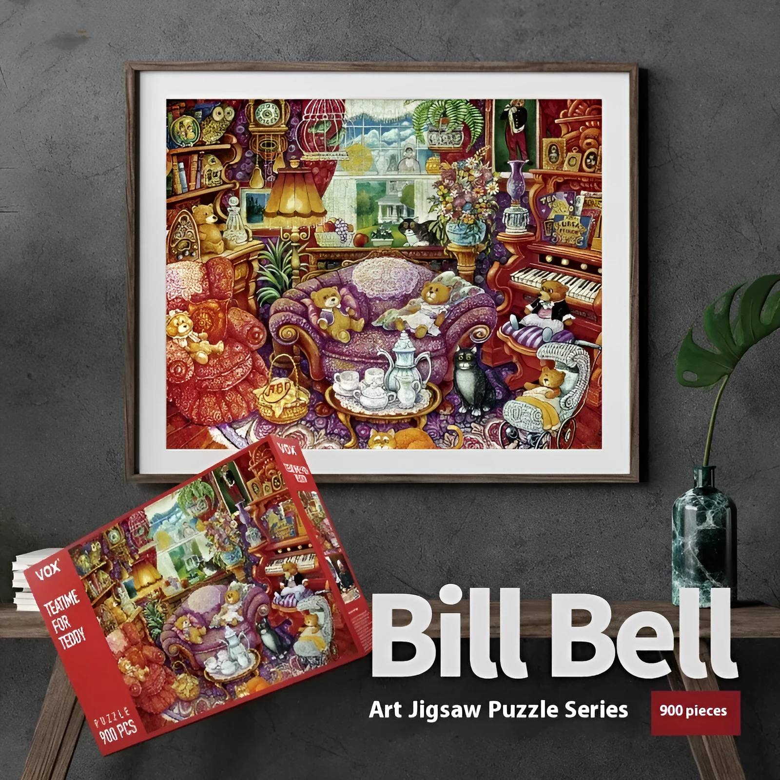 900-piece paper jigsaw puzzle with finished size 50x62cm, showing the Dog Show design