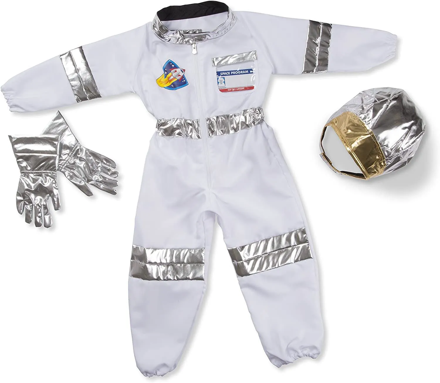 Children's Triangle space suit B four-piece set Halloween cosplay costume with unisex design, sizes XS to XL