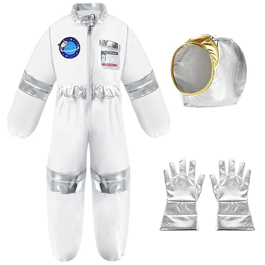 Children's Triangle space suit B four-piece set Halloween cosplay costume with unisex design, sizes XS to XL