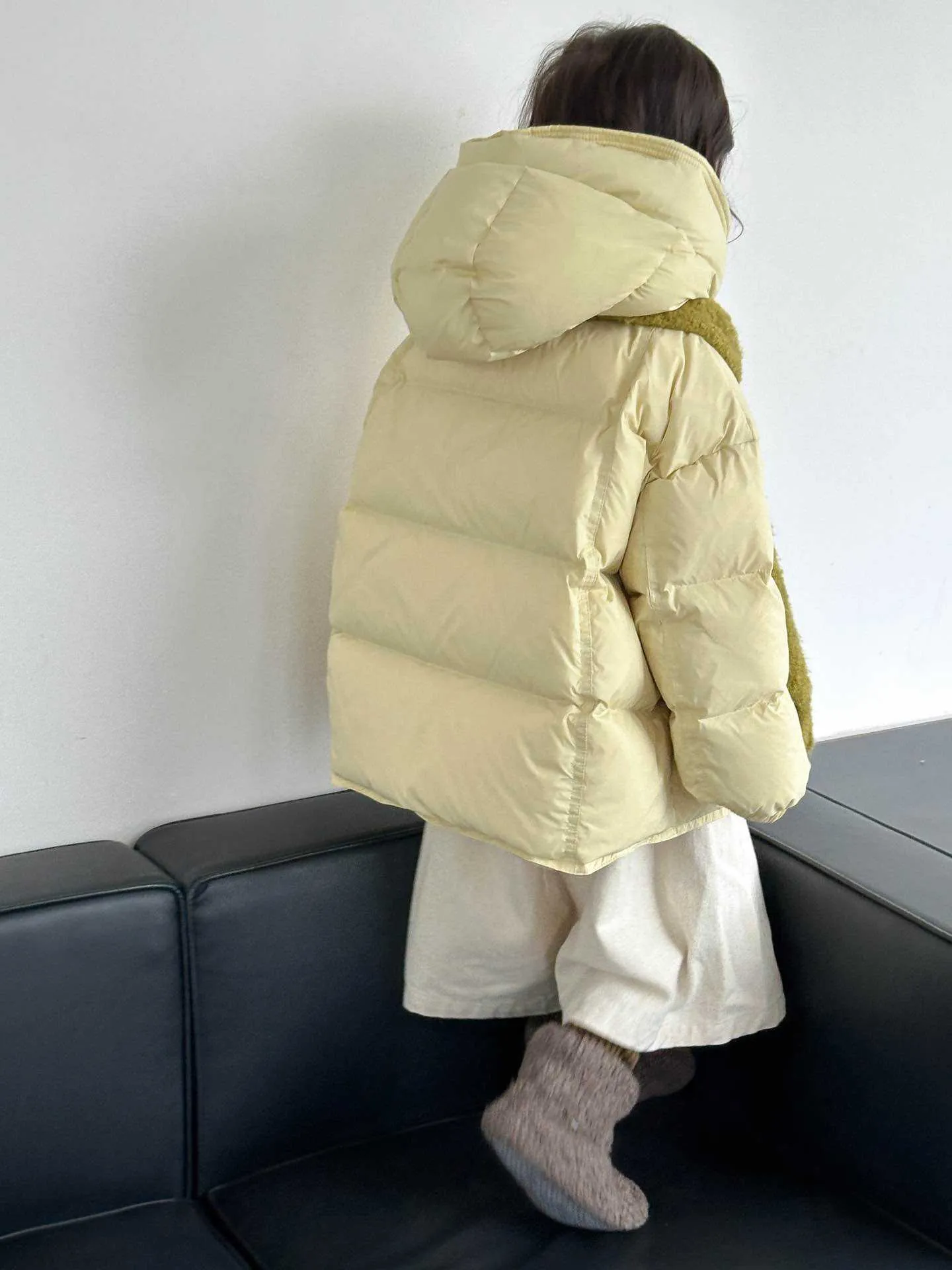 Girl's down jacket winter coat thickened with 90% white duck down, available in multiple colours and sizes 110-160cm