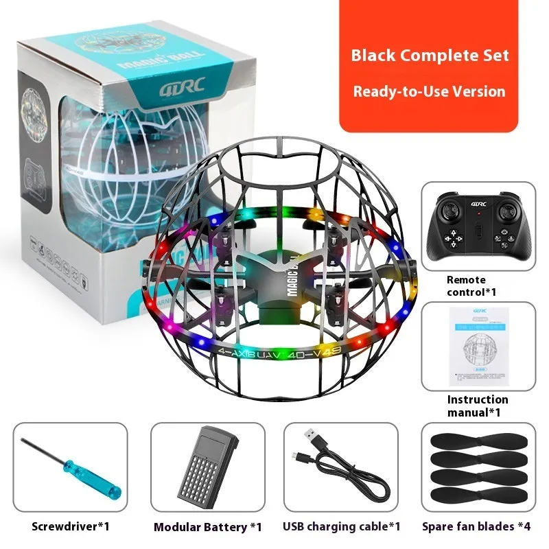 V49 multifunctional drone quadcopter in white, plastic build under 30cm, with obstacle avoidance induction for indoor teenage play