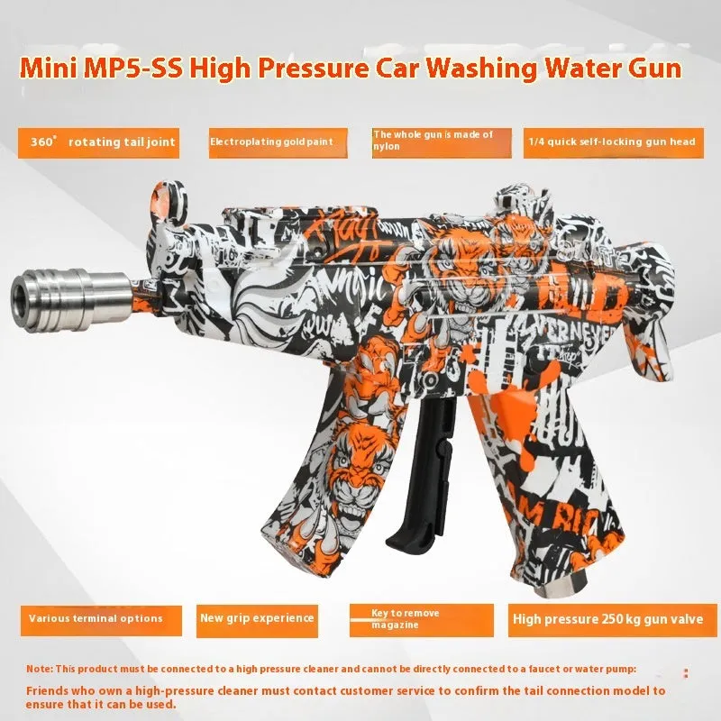 MP5 short high pressure PA pot foam cannon with nylon body and stainless steel connectors