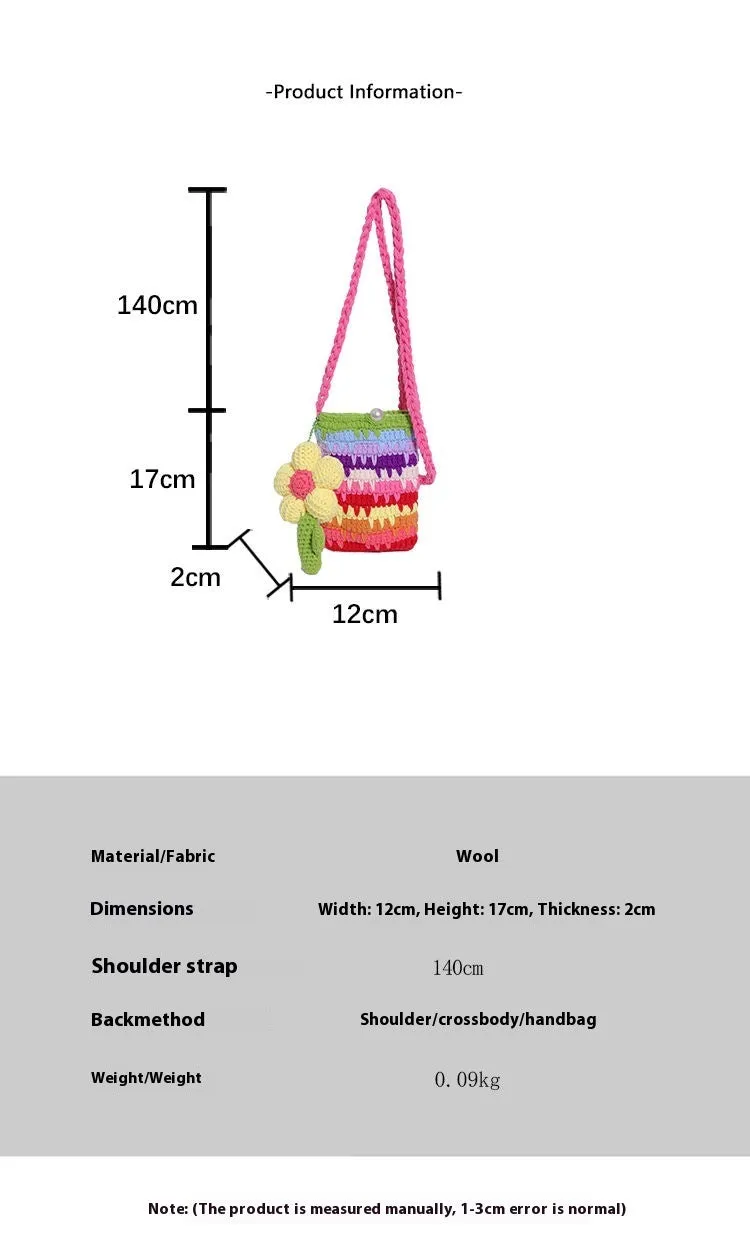 Soft plush flower pendant keychain with strap in pink and red colours on a white background.