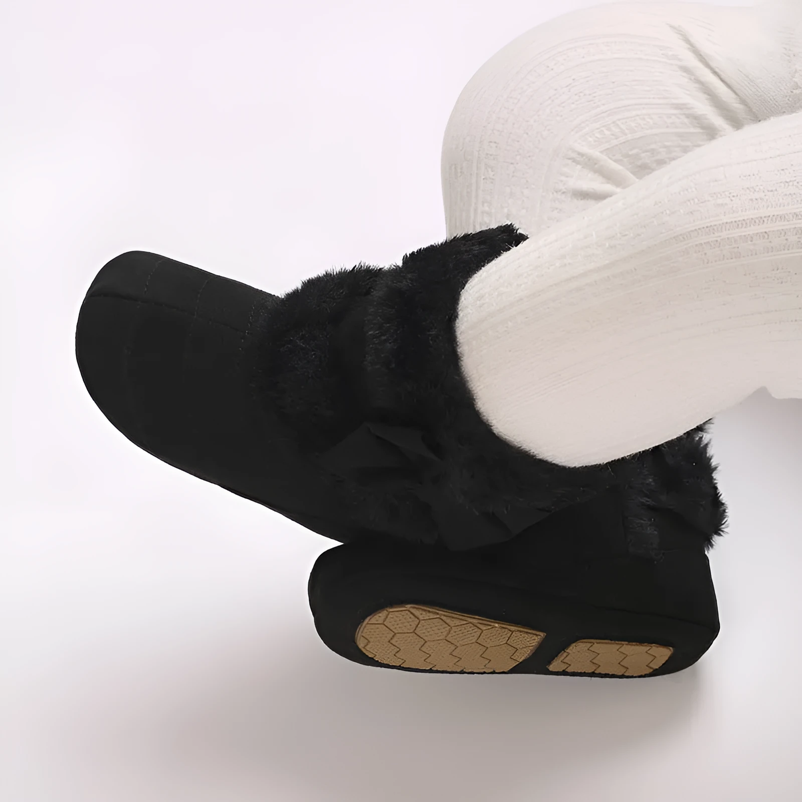 Baby girl soft sole winter shoes cotton cloth low top oversleeve grey pink red black dark brown