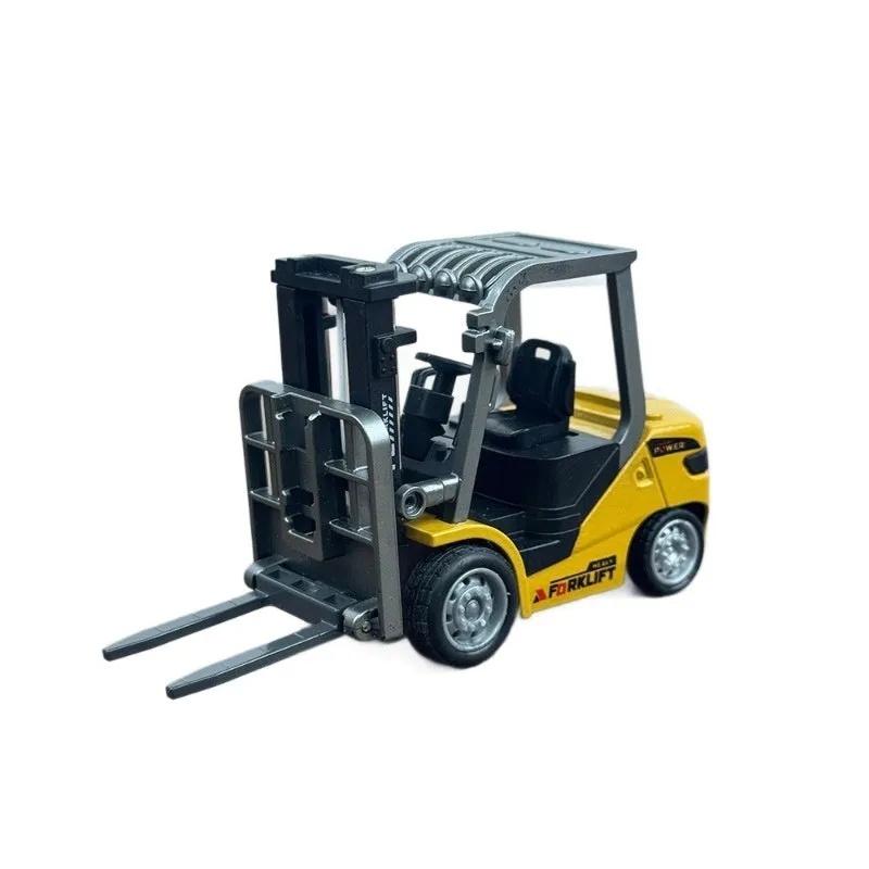 Alloy remote control mini forklift at 1:64 scale for desktop play