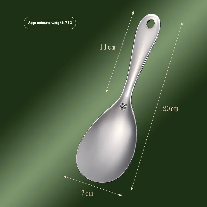 304 stainless steel meal spoon with simple design and polished surface