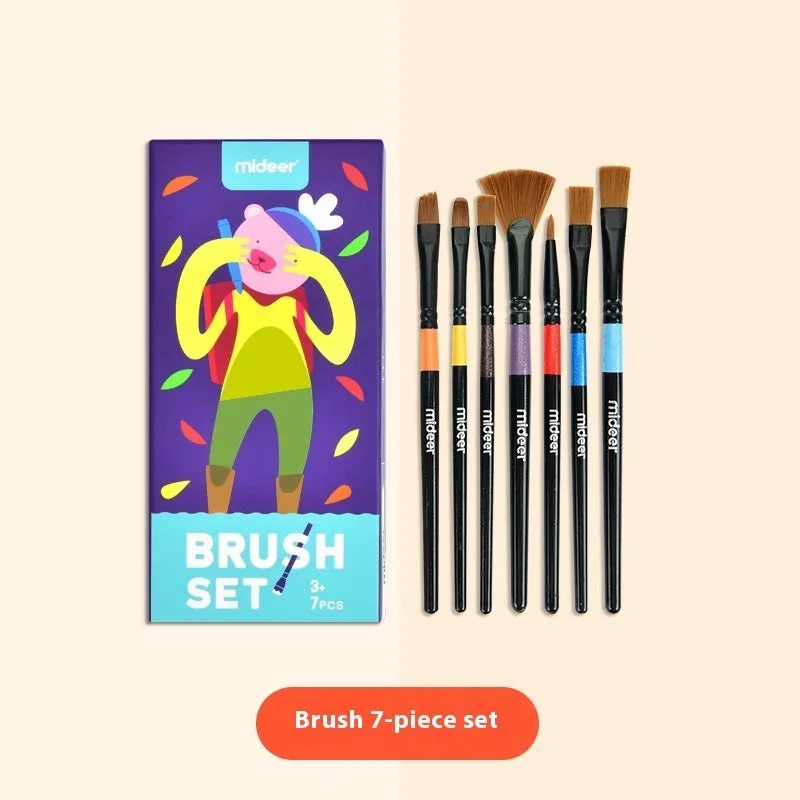 Washable finger painting graffiti tool set in colour box for children 4-6 years old