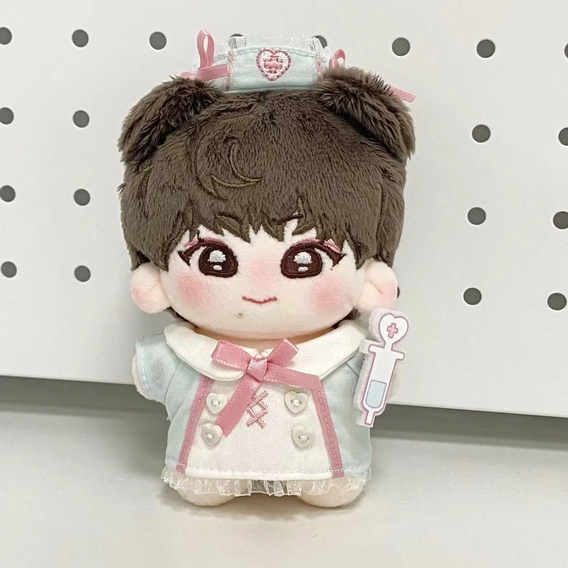 Little Nurse Suit cotton doll clothes designed for 10cm height dolls, small hand guard colour