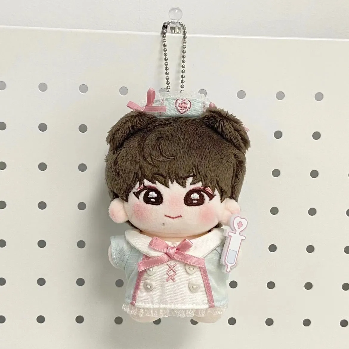 Little Nurse Suit cotton doll clothes designed for 10cm height dolls, small hand guard colour