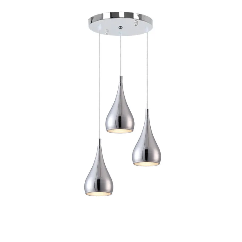 Minimalist black iron chandelier bedside lamp with three adjustable heads on a long platter.