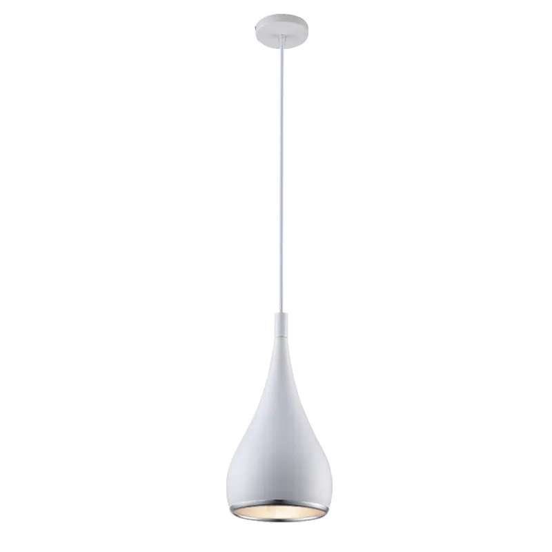 Minimalist black iron chandelier bedside lamp with three adjustable heads on a long platter.