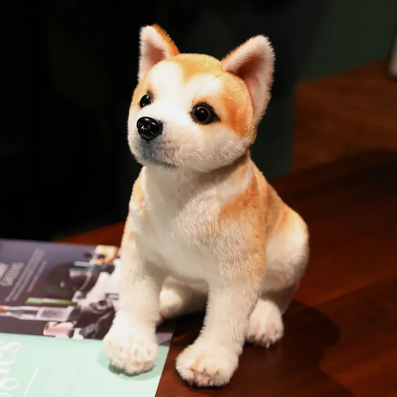 Simulation plush husky puppy doll lying posture, 25cm, soft toy for Children's Day gift