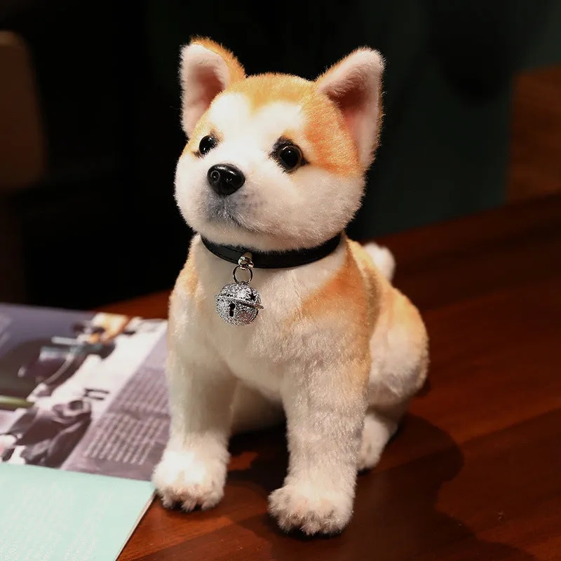 Simulation plush husky puppy doll lying posture, 25cm, soft toy for Children's Day gift
