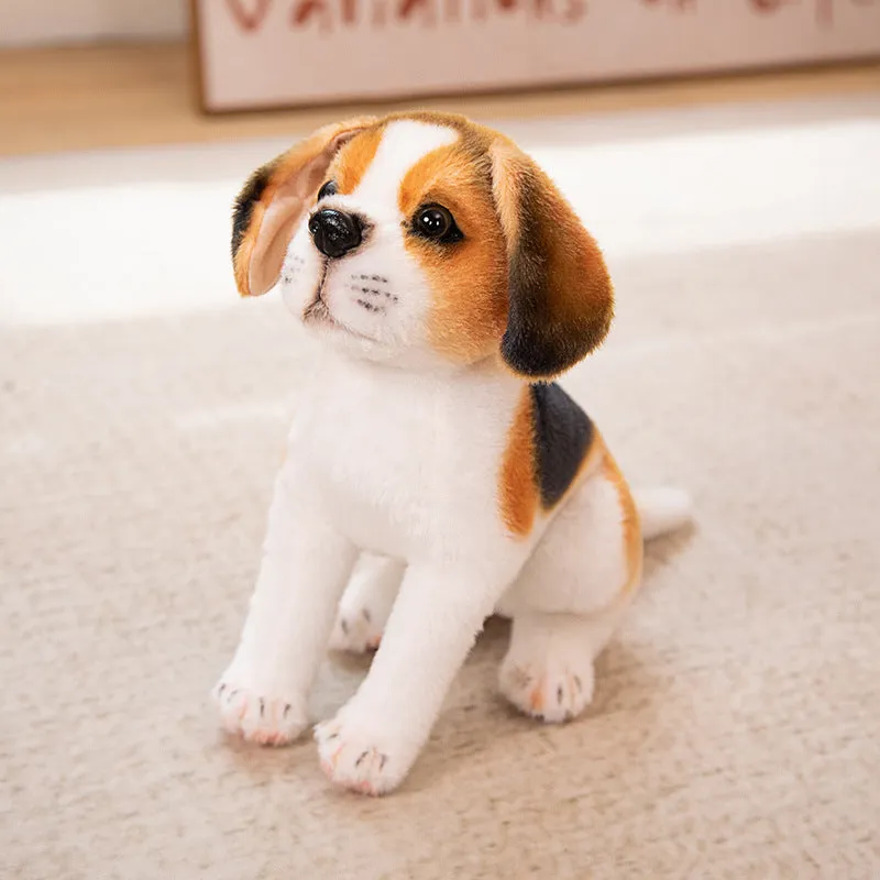 Simulation plush husky puppy doll lying posture, 25cm, soft toy for Children's Day gift