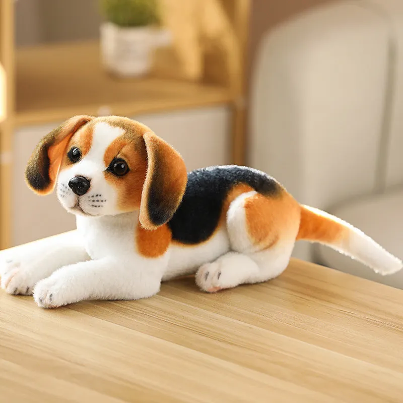 Simulation plush husky puppy doll lying posture, 25cm, soft toy for Children's Day gift