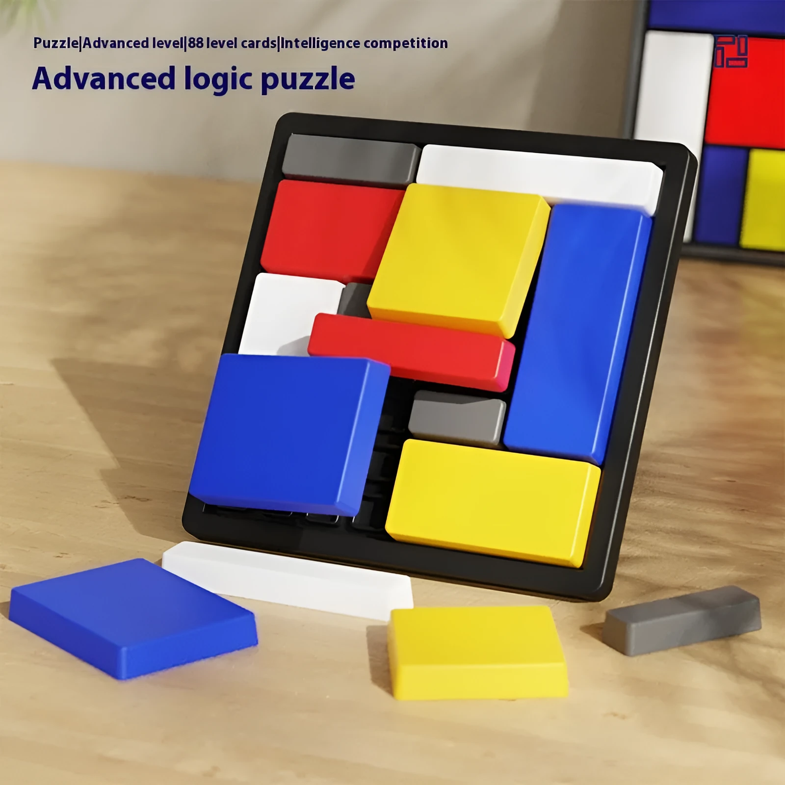 Children's logical thinking training puzzle board 13.4cm 88 levels ABS polypropylene with manual