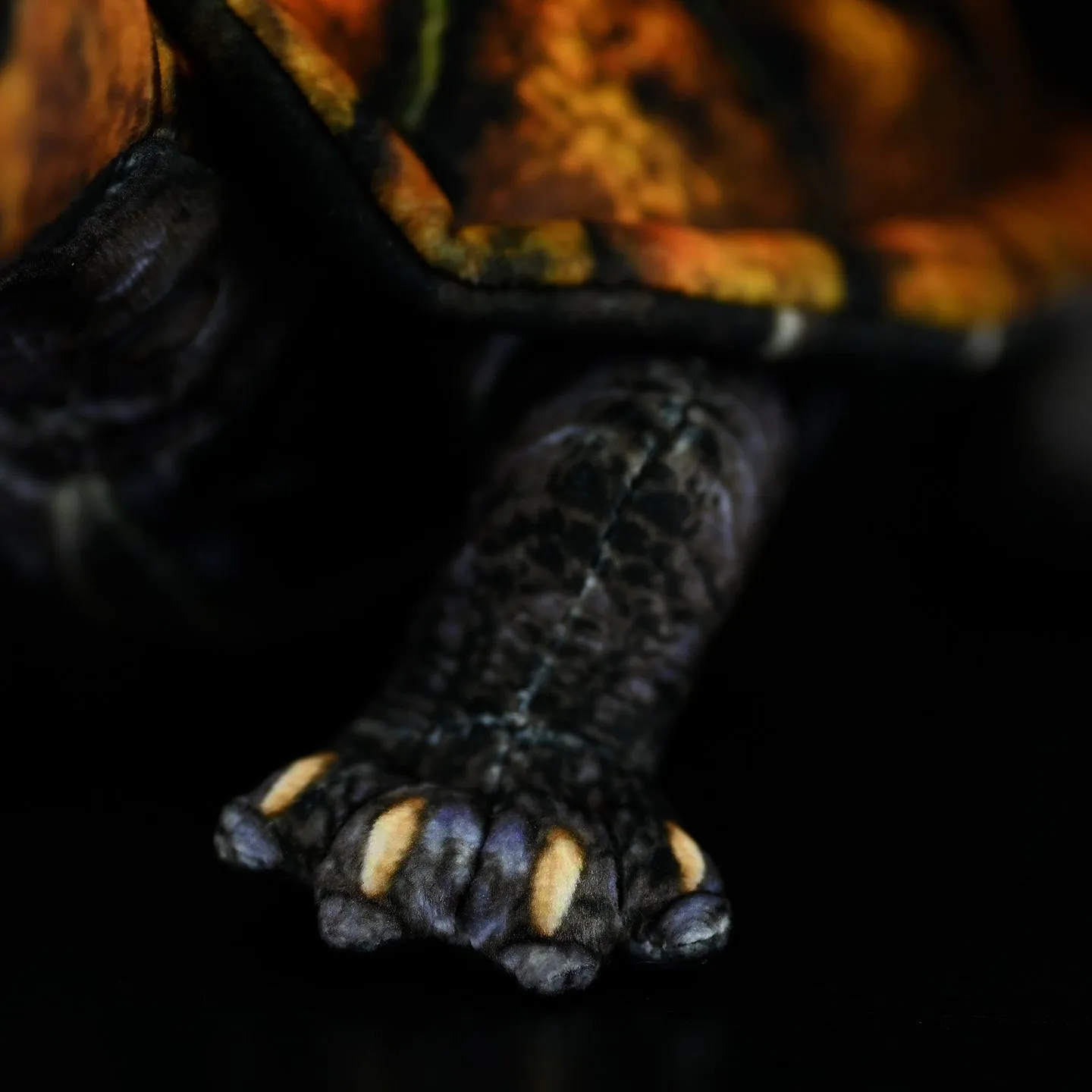 Japanese stone turtle plush toy in coffee colour, 32cm, realistic design, soft plush and PP cotton filled