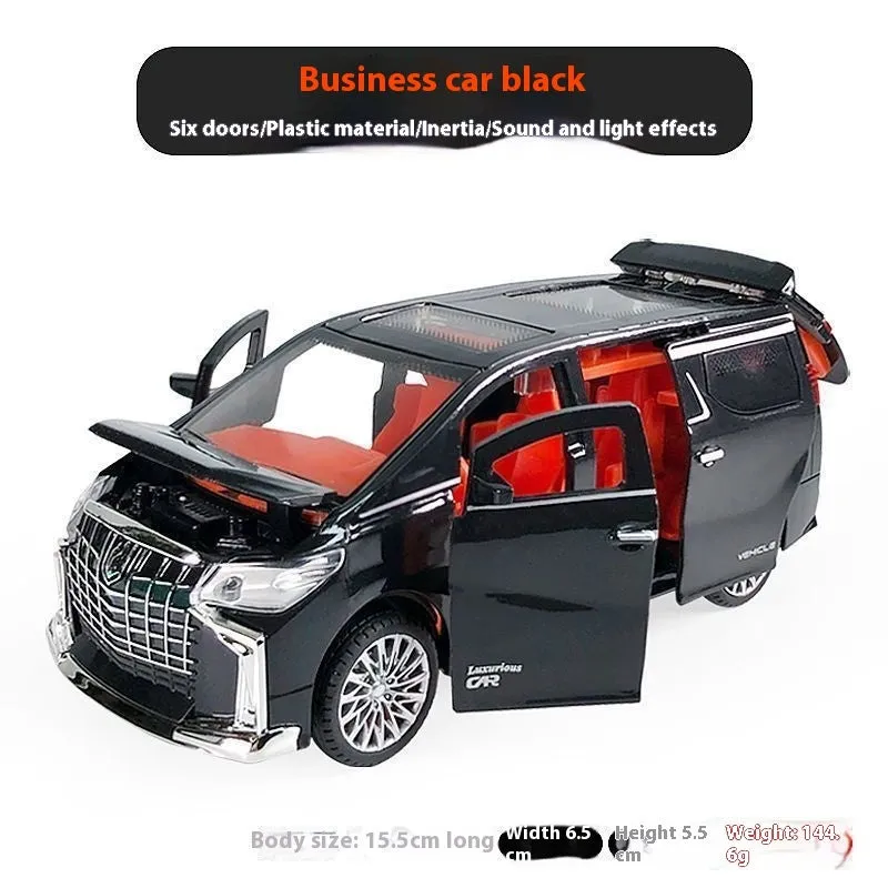 Children's alloy pull-back car toy in business red, 12x4.5x4.5 cm, for kids 4-6 years old