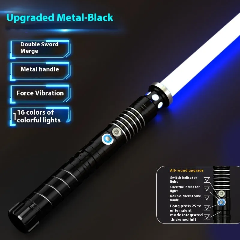 Metal laser sword with 16-colour gravity induction light handle for children aged 7-14