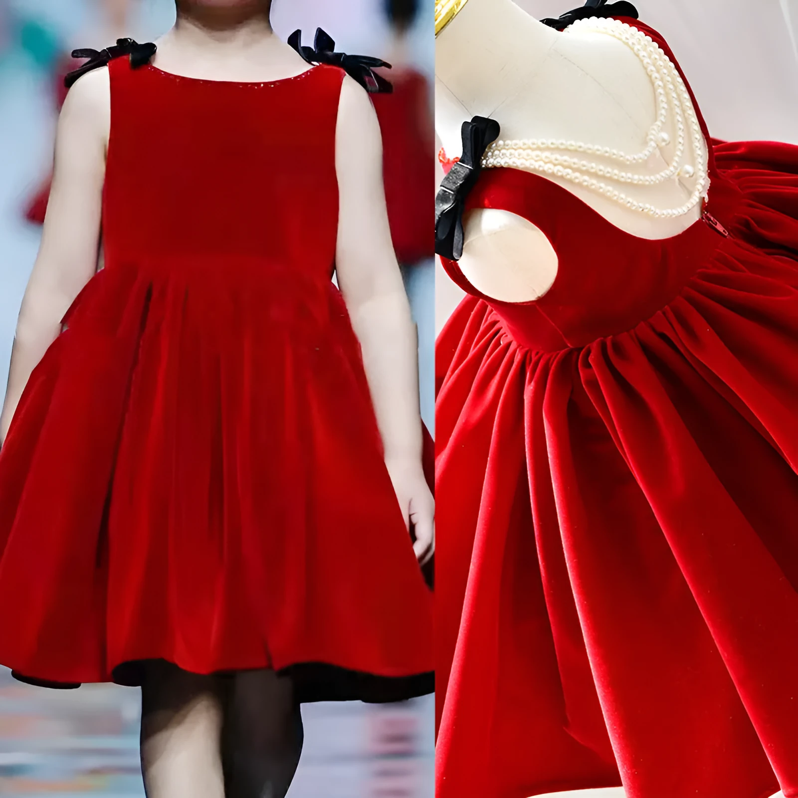 Wine red girls tulle tutu dress princess style linen blend with layered skirt