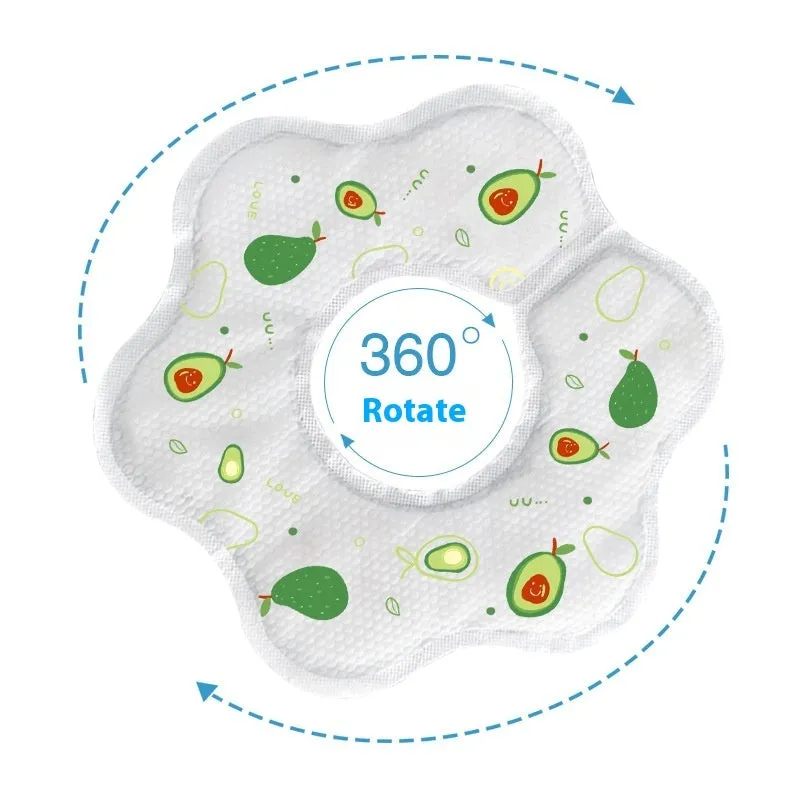 Disposable saliva towel baby bib water-repellent cloth 10-pack neutral design for children 0-6 years