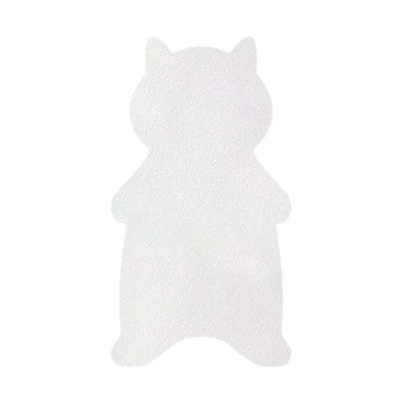 White children's disposable sweat towel with sweat-isolation scarf design L size individually wrapped