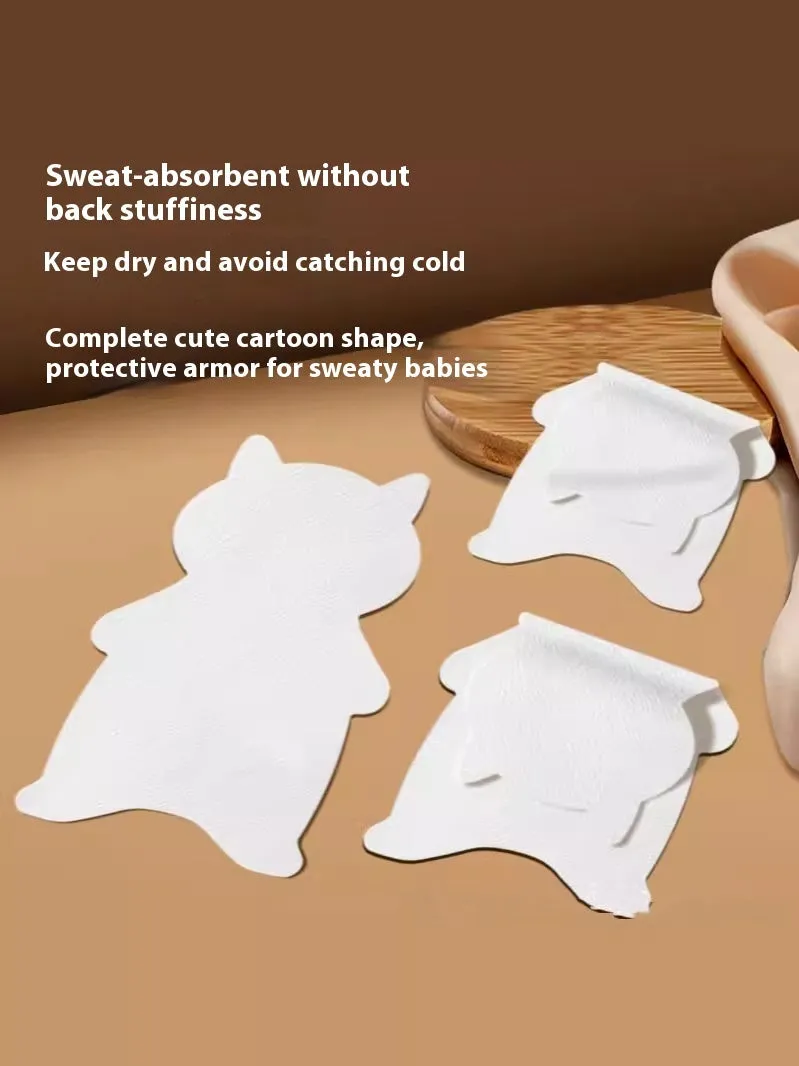 White children's disposable sweat towel with sweat-isolation scarf design L size individually wrapped