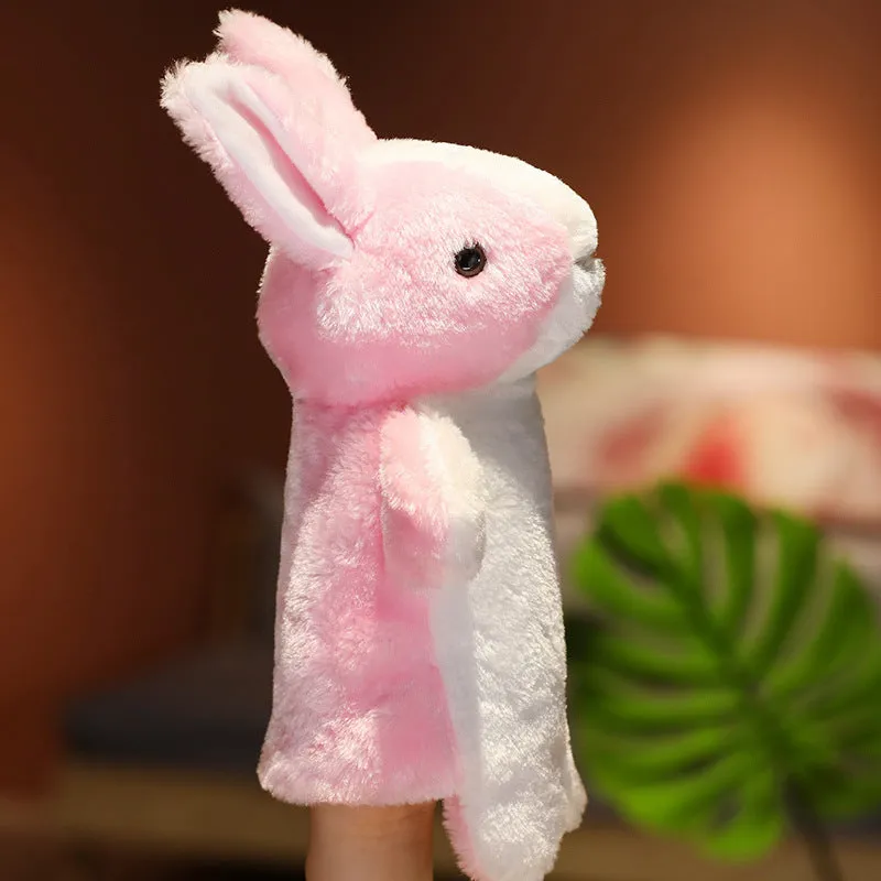 Plush hand puppet glove toy – 28cm soft animal puppet for children, rabbit design