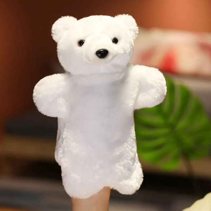 Plush hand puppet glove toy – 28cm soft animal puppet for children, rabbit design