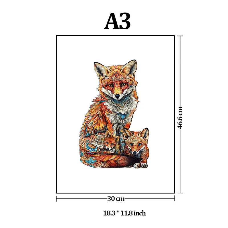Common wooden puzzle toy illustration board jigsaw in A3 size for youth