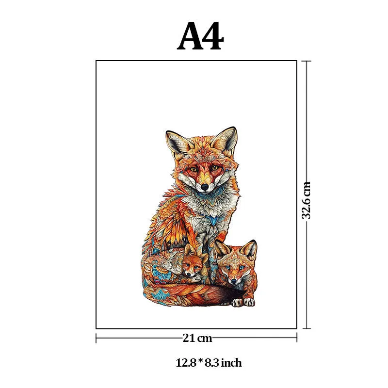 Common wooden puzzle toy illustration board jigsaw in A3 size for youth