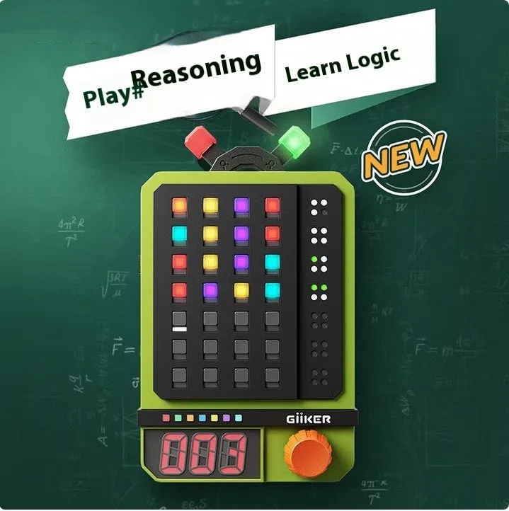 Super Password Machine logical reasoning toy, ABS build, 13x5x5 cm, passenger code machine colour, with chessboard