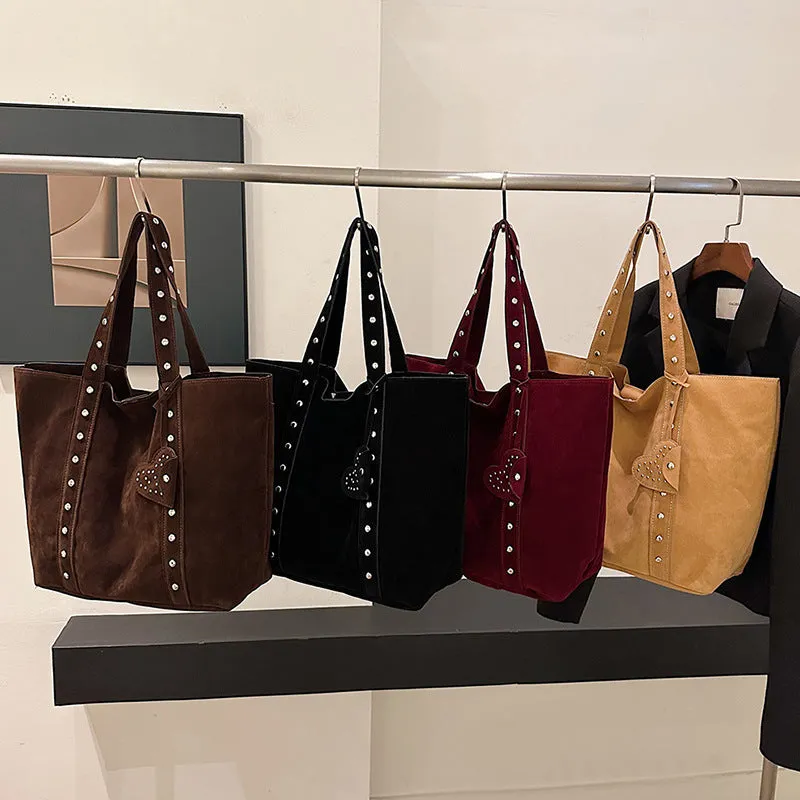 Black PU women's tote bag with double shoulder strap, shown with dimensions 33cm wide by 32cm tall.