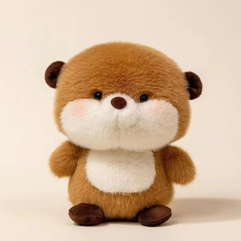 16cm short plush animal toy doll with PP cotton filling, available in bear and elephant colour options, for table decoration