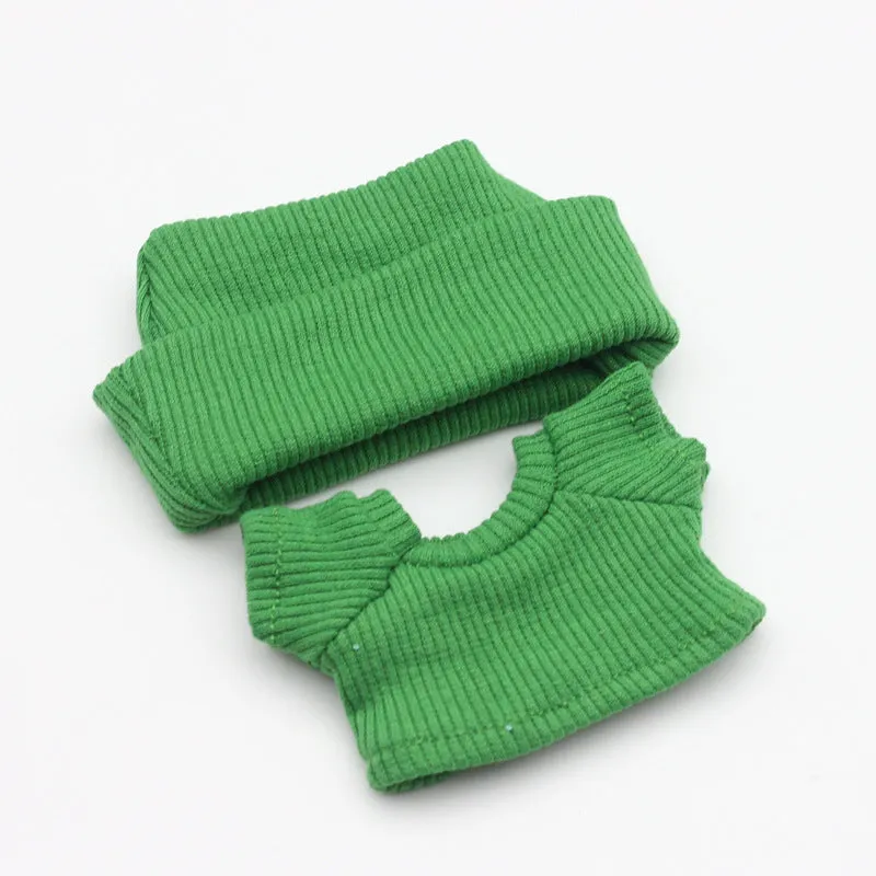 Flanging hat and T-shirt doll clothes set for 18-inch fashion dolls in multiple colours