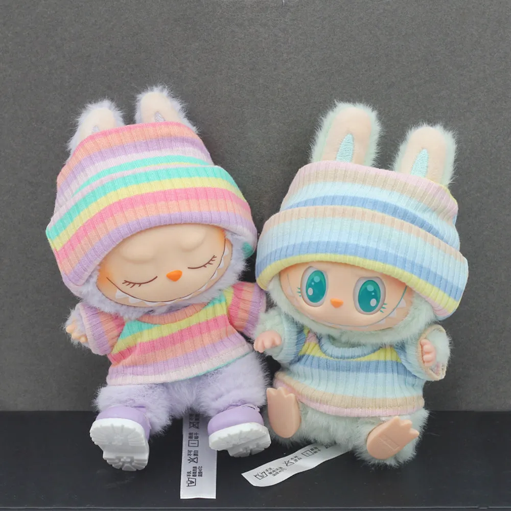 Flanging hat and T-shirt doll clothes set for 18-inch fashion dolls in multiple colours