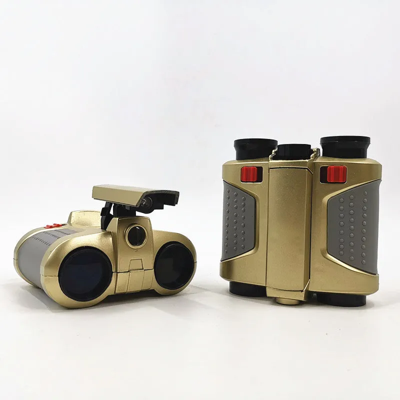 Children's telescope with light binoculars in blue plastic for outdoor exploration