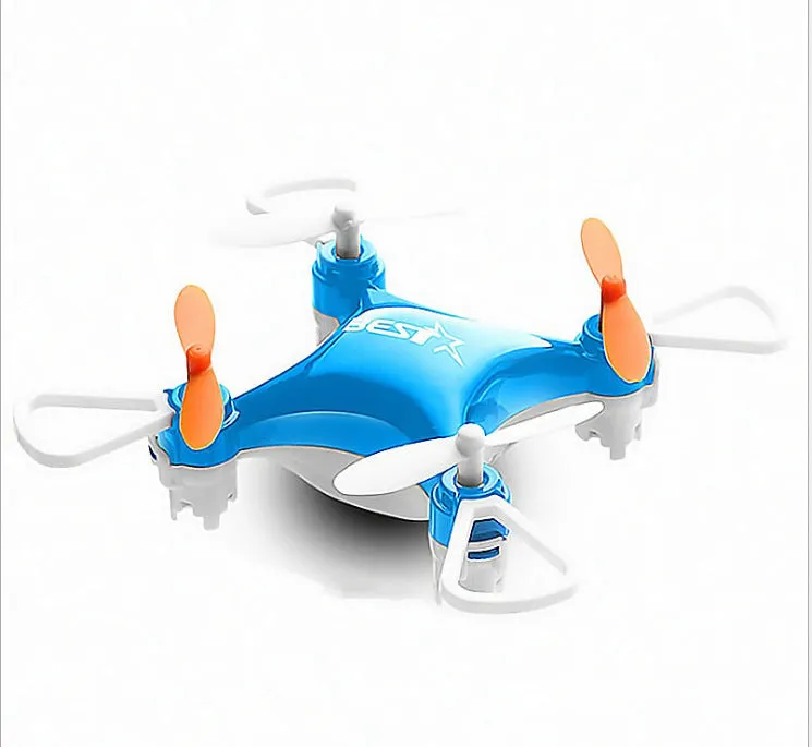 Mini quadcopter drone toy in black with headless mode and altitude hold, 7.4cm size