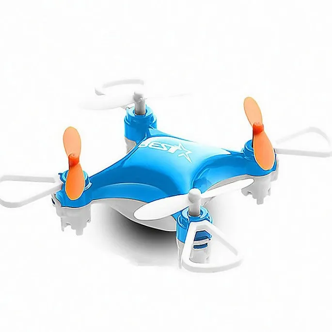 Mini quadcopter drone toy in black with headless mode and altitude hold, 7.4cm size