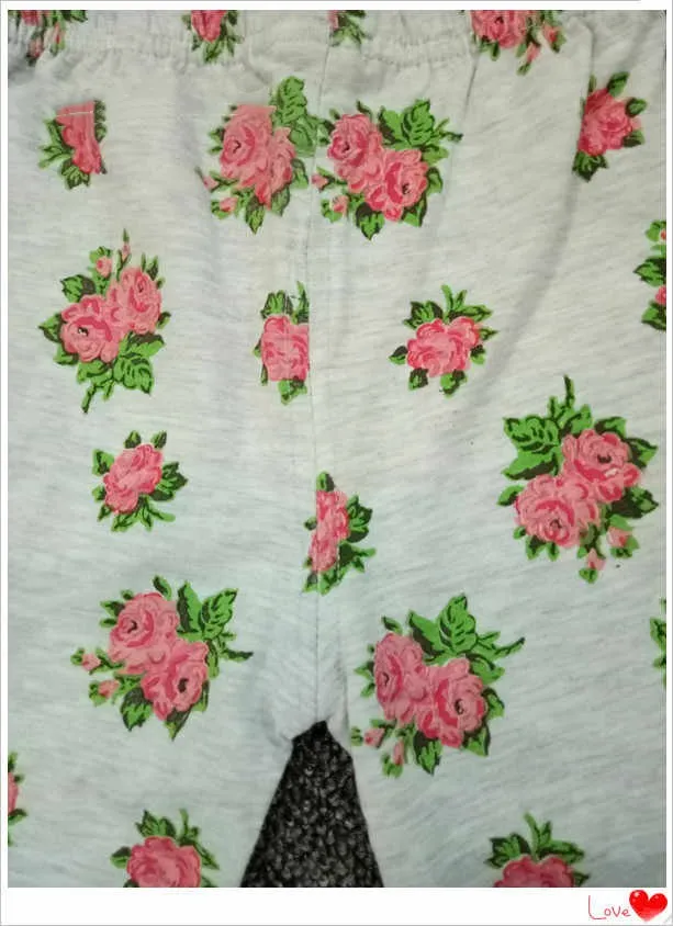 Spring Autumn Girls Pure Cotton Lady Suit Rose Red Floral Single-Breasted Top and Pants Set for Toddler 18M 24M Asian Size Casual Wear