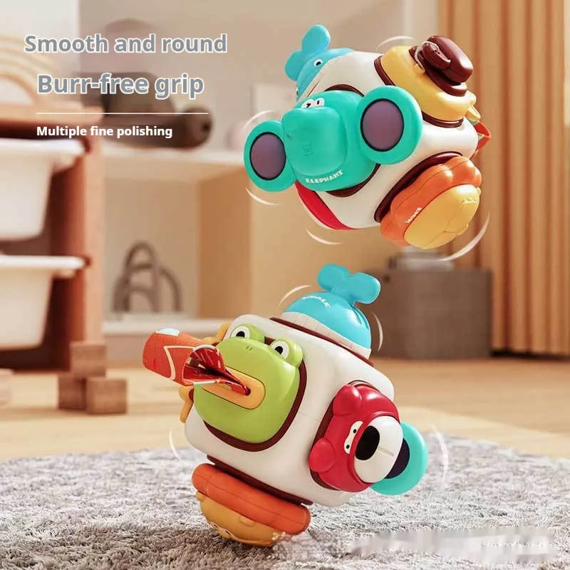 Animal busy ball plastic sensory toy for children with colour box packaging