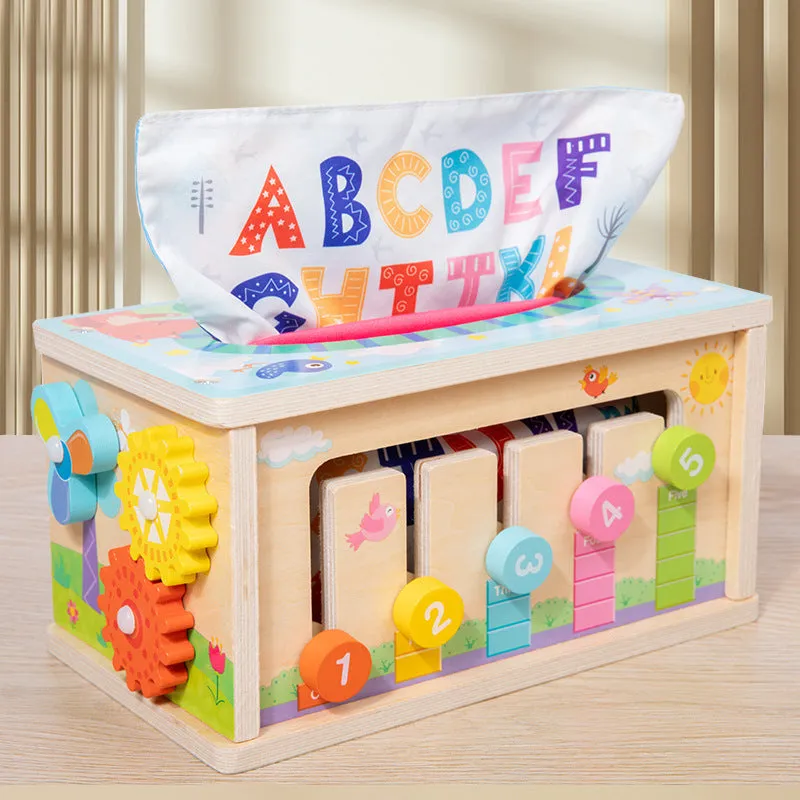 Wooden colour training touch flip board for children aged 4-6 years