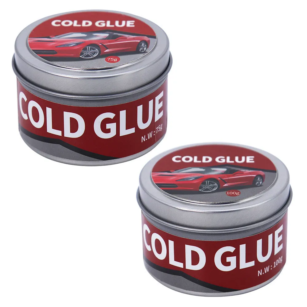 Tube of automotive cold glue adhesive for car dent and depression repair