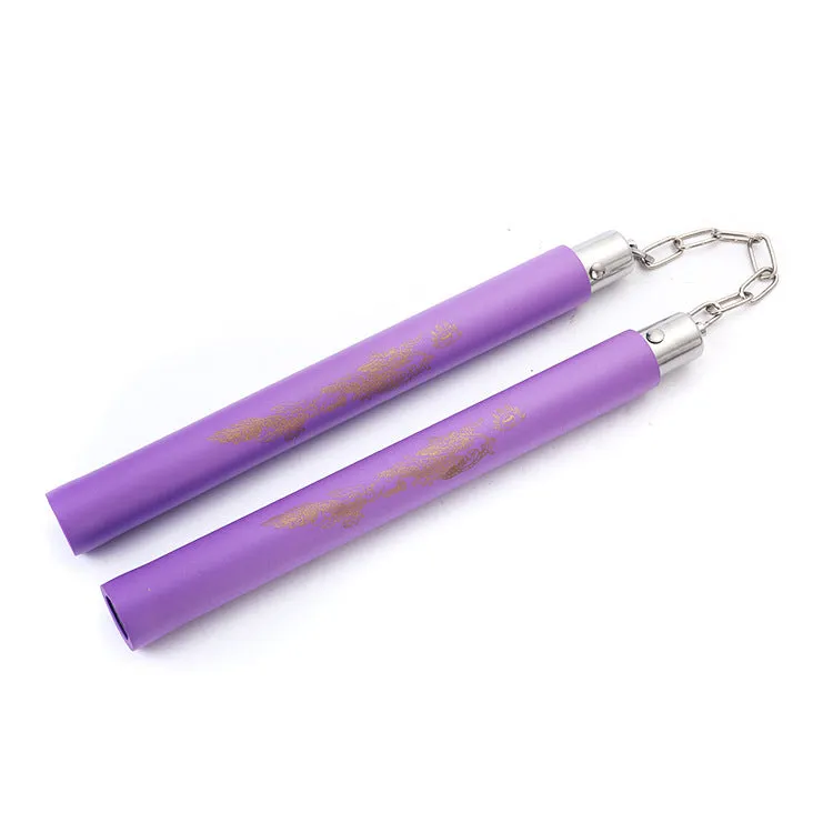 EVA sponge nunchaku for children beginners practice double jointed stick in multiple colours