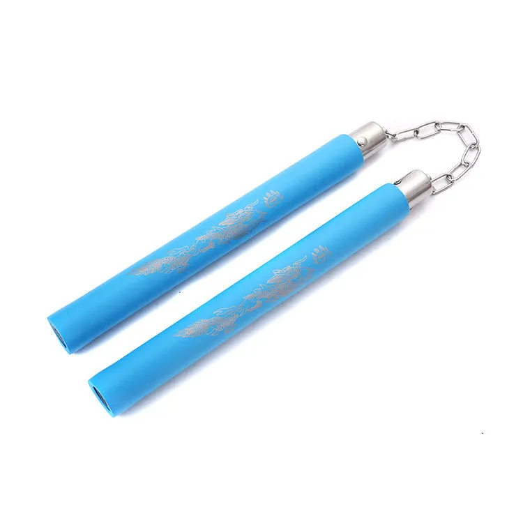 EVA sponge nunchaku for children beginners practice double jointed stick in multiple colours