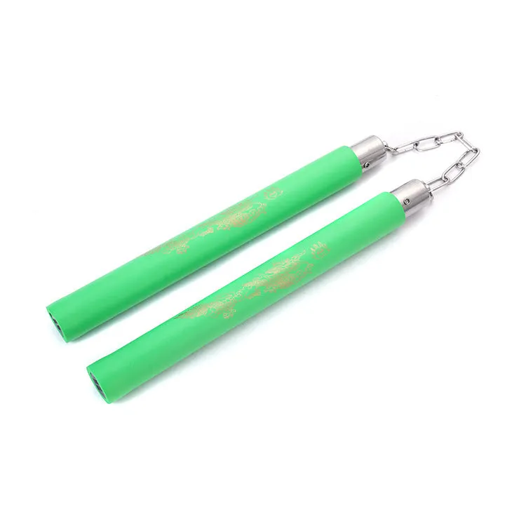 EVA sponge nunchaku for children beginners practice double jointed stick in multiple colours