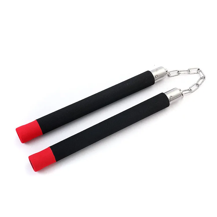 EVA sponge nunchaku for children beginners practice double jointed stick in multiple colours